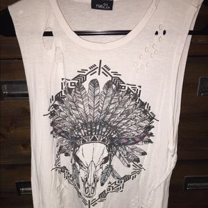 Women’s distressed tank top